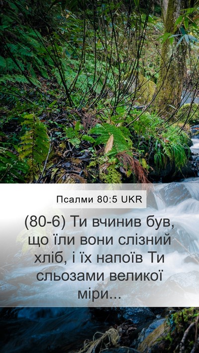 Псалми 80:5 UKR Mobile Phone Wallpaper - (80-6) Ти вчинив був, що їли - Mobile Bible Verse Wallpaper