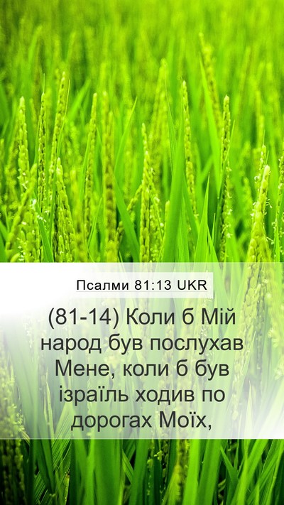 Псалми 81:13 UKR Bible Verse Image