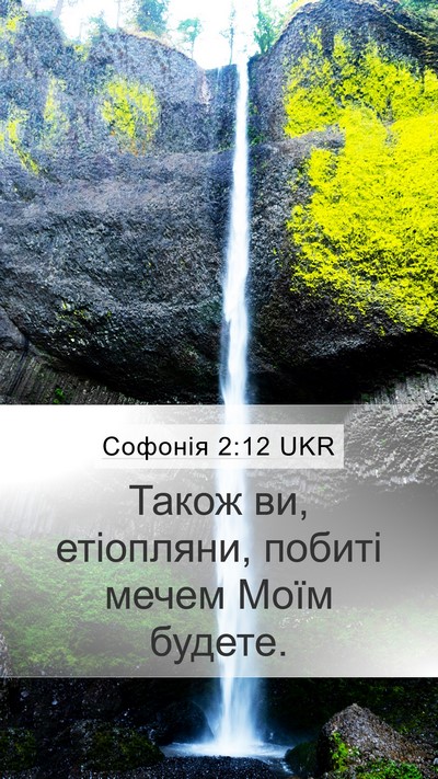 Софонія 2:12 UKR Bible Verse Image