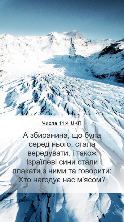 Числа 11:4 UKR Bible Verse Image