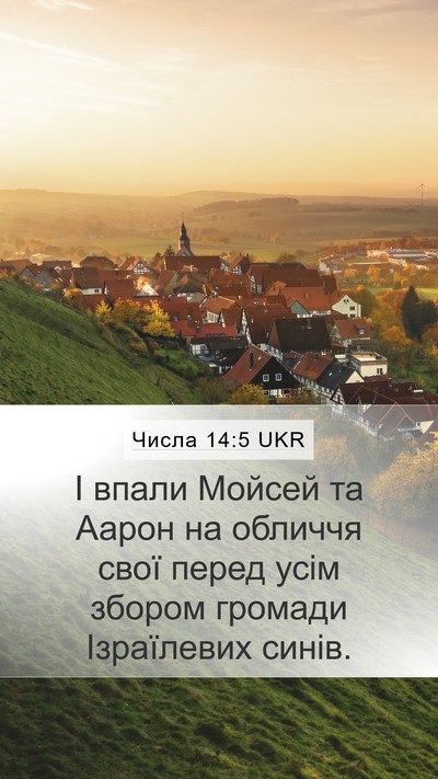 Числа 14:5 UKR Bible Verse Image