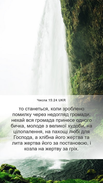 Числа 15:24 UKR Bible Verse Image