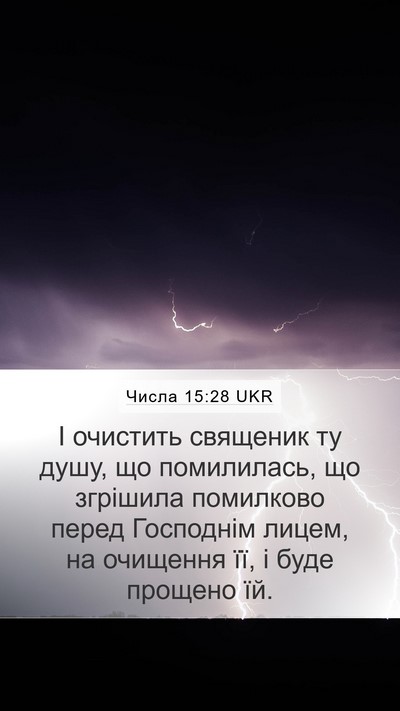 Числа 15:28 UKR Bible Verse Image