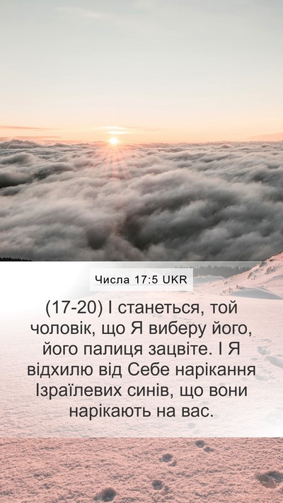 Числа 17:5 UKR Mobile Phone Wallpaper - (17-20) І станеться, той - Mobile Bible Verse Wallpaper