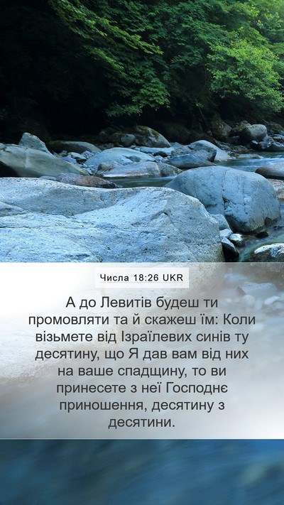 Числа 18:26 UKR Bible Verse Image