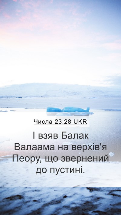 Числа 23:28 UKR Bible Verse Image