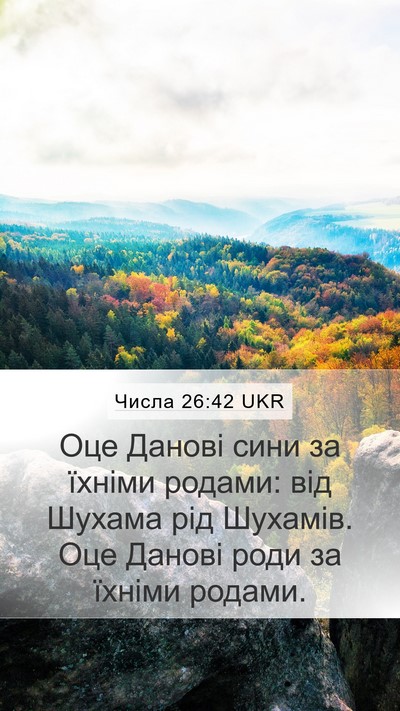 Числа 26:42 UKR Bible Verse Image