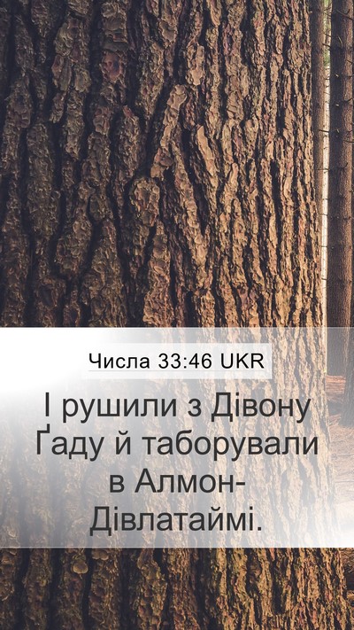 Числа 33:46 UKR Bible Verse Image