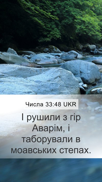 Числа 33:48 UKR Bible Verse Image