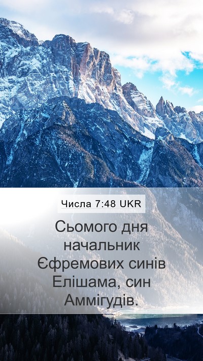 Числа 7:48 UKR Bible Verse Image
