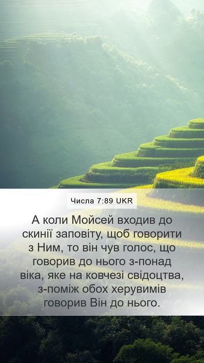 Числа 7:89 UKR Bible Verse Image