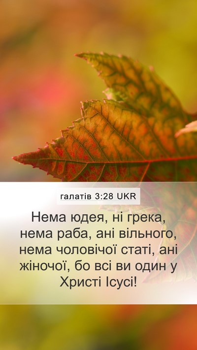 галатів 3:28 UKR Bible Verse Image