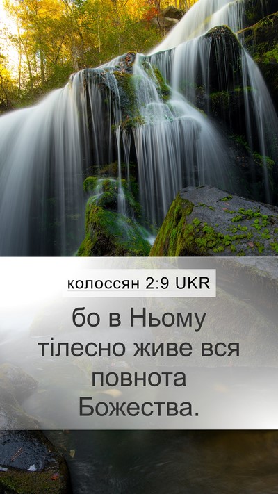 колоссян 2:9 UKR Bible Verse Image