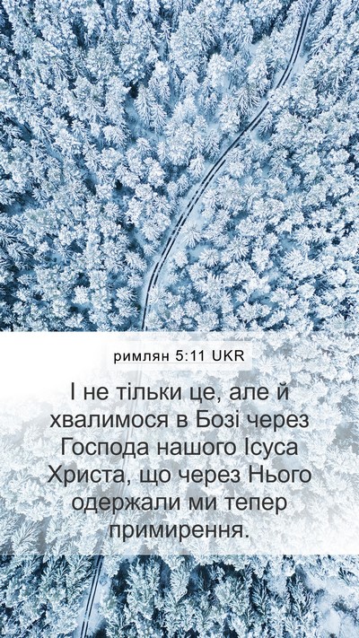 римлян 5:11 UKR Bible Verse Image
