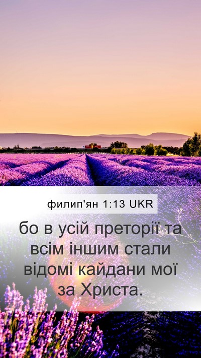 филип'ян 1:13 UKR Bible Verse Image