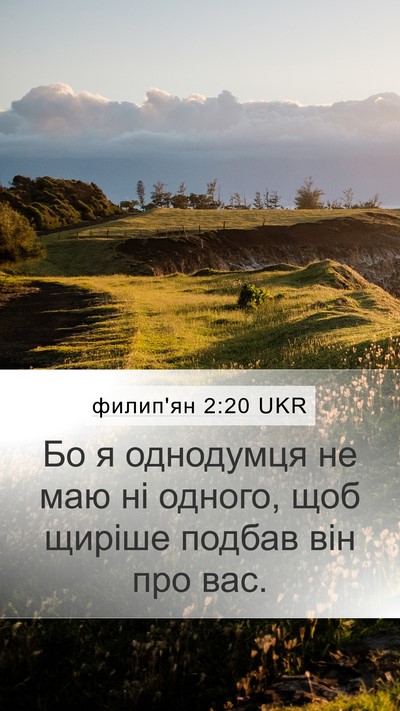 филип'ян 2:20 UKR Bible Verse Image