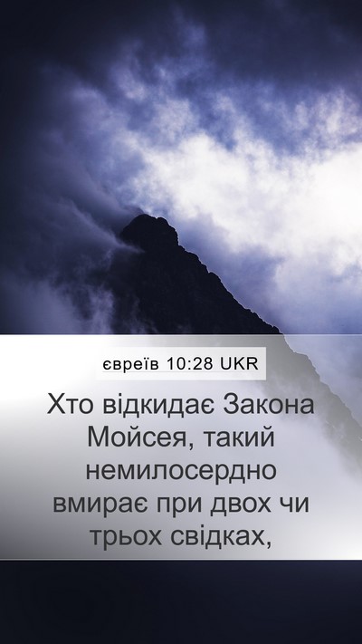 євреїв 10:28 UKR Bible Verse Image